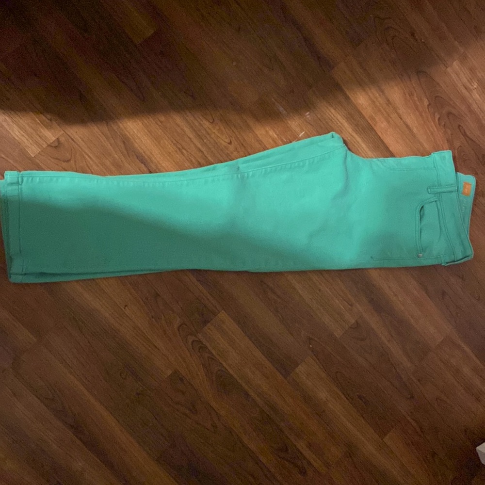 Anthropology Pilcro  and Letterpress aqua jeans
